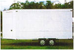 Covered trailer for pushbike or motorbike transport
