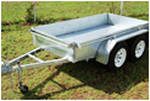 Custom built 4 wheel box trailer with Sunrasia Rims